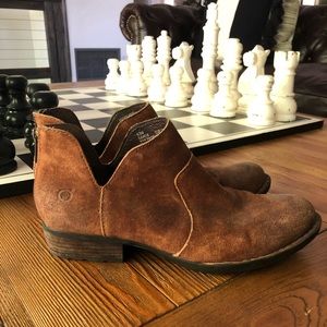 Born Brown Suede Ankle Boots